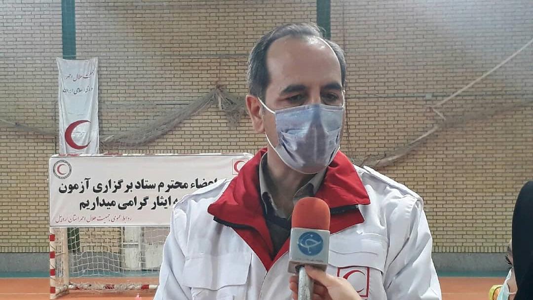 آزمون 98 نفر از نجاتگران هلال‌احمر اردبیل برای دریافت درجه ایثار